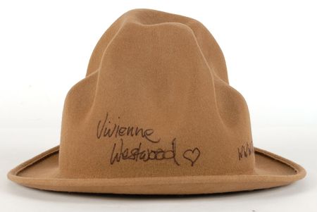 Lot #7561 Pharrell: Vivienne Westwood Signed Replica Grammy Hat - Image 1