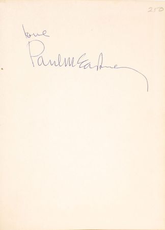 Paul McCartney　直筆サイン Sir Paul McCartney Signed HIGH IN THE CLOUDS Autographed