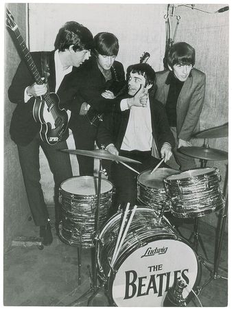 Lot #7098 Beatles Set of Three Original Press Photographs - Image 1