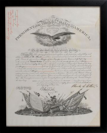 Lot #51 Chester A. Arthur Signed Document - Image 1