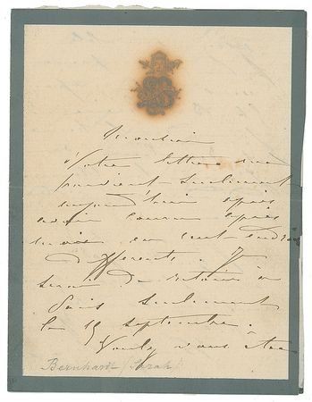 Lot #905 Sarah Bernhardt - Image 1