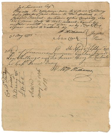 Lot #198 William Williams Signed Document - Image 2