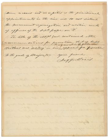 Lot #391 Jefferson Davis: “A skillful artillerist who has seen much service” - Image 4