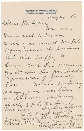 Lot #371 Harlan Stone Typed Letter Signed - Image 1