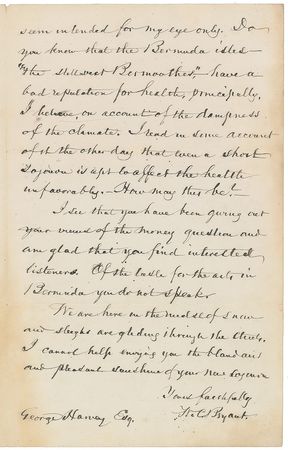 Lot #512 William Cullen Bryant - Image 2