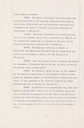 Lot #466 Anne Morrow Lindbergh Signed Document - Image 3