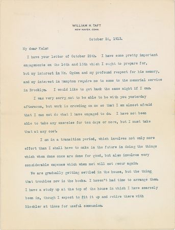 Lot #67 William H. Taft: “In respect to the threatened transfer of votes from me to Wilson, you are arguing the wrong angle, old man” - Image 9