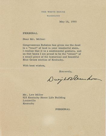 Lot #154 Dwight D. Eisenhower Typed Letter Signed - Image 1