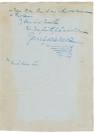 Lot #574 Charles Dickens Handwritten Letter Signed - Image 2