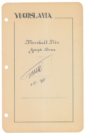 Lot #226 Josip Tito - Image 1
