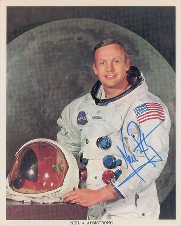 Lot #478 Neil Armstrong Signed Photograph - Image 1
