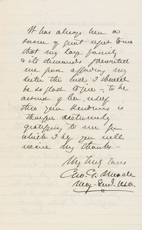 Lot #446 George G. Meade Handwritten Letter Signed - Image 2