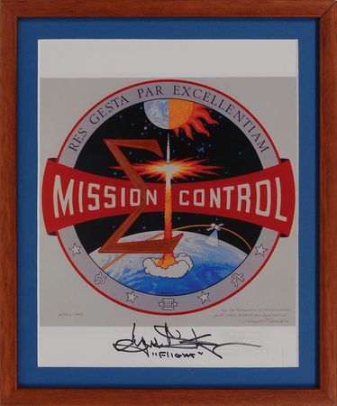 Lot #511 James Lovell and Gene Kranz Signed Photograph - Image 2