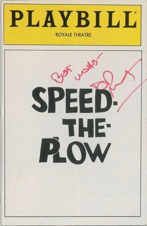 Lot #733 Madonna and David Mamet Playbills - Image 1