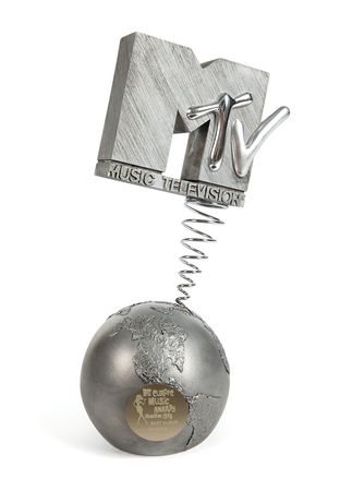 Lot #780 Madonna?s 1998 MTV European Music Award for ?Ray of Light?: The top prize at the 1998 MTV Europe Music Awards - Image 1