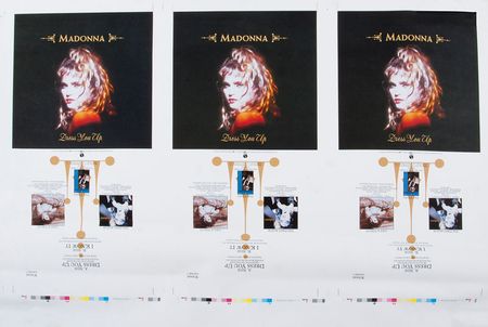 Lot #768 Madonna ‘Dress You Up’ Pair of First Proof Artwork Sheets - Image 2