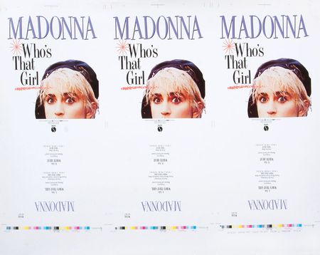 Lot #777 Madonna Pair of Who's That Girl First Proof Artwork - Image 1