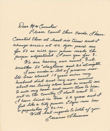 Lot #370 Eleanor Shuman and Millvina Dean Handwritten Letter Signed - Image 1