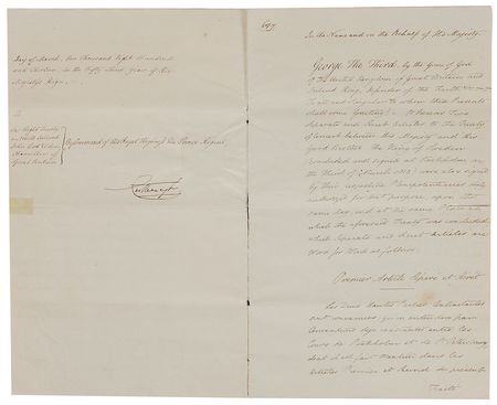 Lot #333 King George IV Signed Document - Image 2