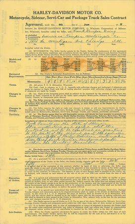 Lot #218 Harley-Davidson: Arthur Davidson: Harley-Davidson sells off 76 new vehicles in 1937 - Image 2