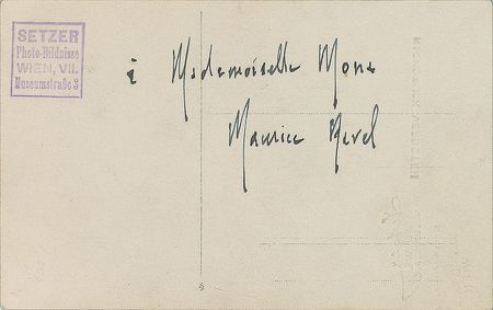 Lot #651 Maurice Ravel: Inscribed photo of the revered “Bolero” composer - Image 2