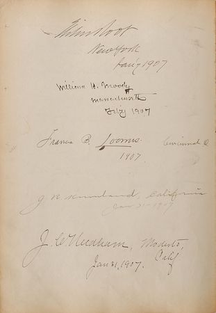Lot #201 Harris & Ewing Guest Book: One-of-a-kind guest book from Harris & Ewing—a miscellany of notables - Image 5