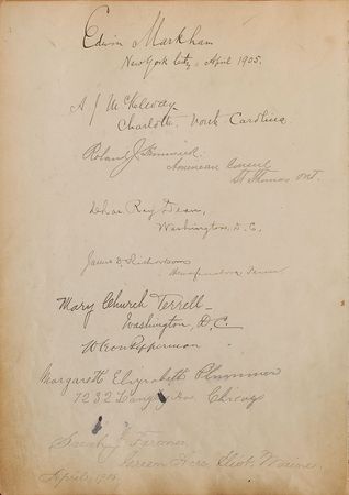 Lot #201 Harris & Ewing Guest Book: One-of-a-kind guest book from Harris & Ewing—a miscellany of notables - Image 6