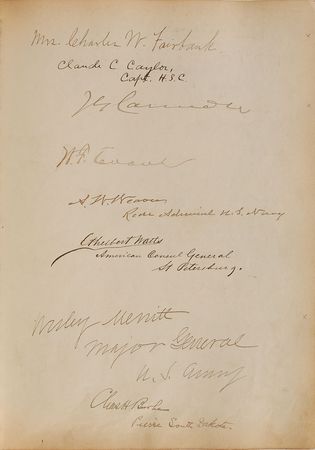 Lot #201 Harris & Ewing Guest Book: One-of-a-kind guest book from Harris & Ewing—a miscellany of notables - Image 8
