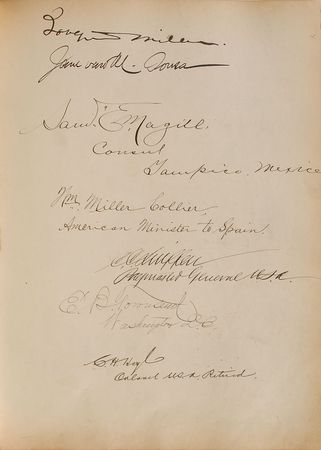 Lot #201 Harris & Ewing Guest Book: One-of-a-kind guest book from Harris & Ewing—a miscellany of notables - Image 14
