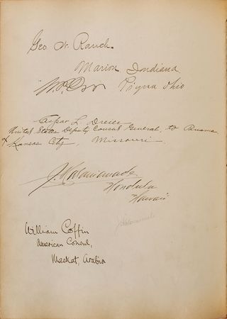 Lot #201 Harris & Ewing Guest Book: One-of-a-kind guest book from Harris & Ewing—a miscellany of notables - Image 19