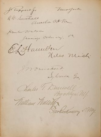 Lot #201 Harris & Ewing Guest Book: One-of-a-kind guest book from Harris & Ewing—a miscellany of notables - Image 22