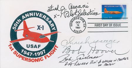 Lot #470 Chuck Yeager First Day Cover - Image 1
