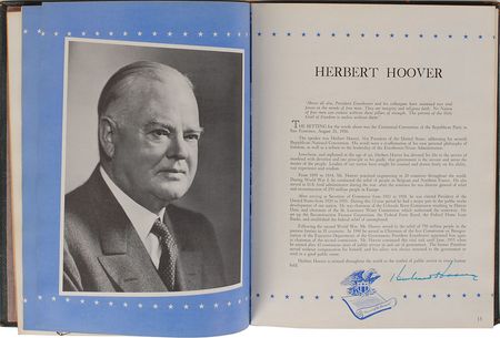 Lot #162 Richard Nixon and Herbert Hoover Program - Image 1
