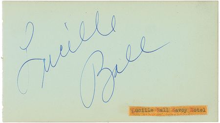 Lot #832 Lucille Ball and Desi Arnaz Signatures - Image 1