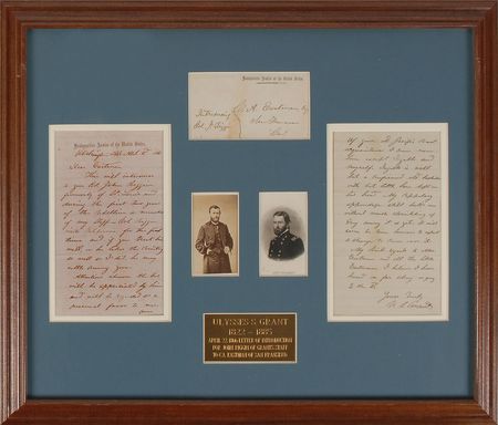 Lot #47 U. S. Grant: Even after the stress of war, Grant?s hair remains ?without much sprinkling of grey? - Image 1