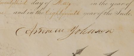 Lot #39 Andrew Johnson: Johnson military commission from early in his presidency - Image 2