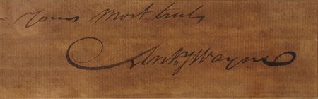 Lot #389 Anthony Wayne Signature - Image 2