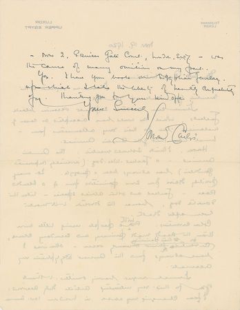 Lot #255 Howard Carter: King Tut?s discoverer observes ?the Anubis animal?a jackal-like dog? - Image 2