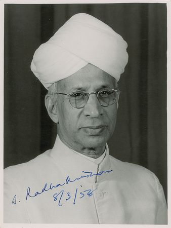 Lot #368 Sarvepalli Radhakrishnan Typed Letter Signed - Image 1