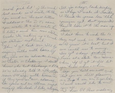 Lot #661 Patsy Cline: Lengthy and insightful 1960 letter from the expectant Cline - Image 2