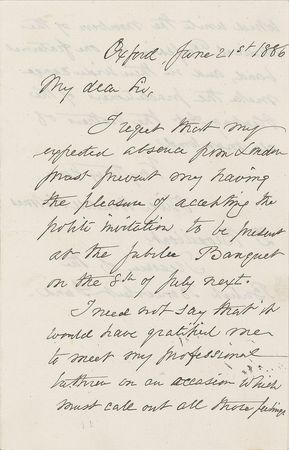 Lot #626 Oliver Wendell Holmes, Sr Handwritten Letter Signed - Image 1