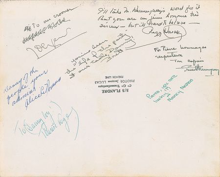 Lot #584 Ernest Hemingway: Hemingway and Mary dine with friends - Image 2