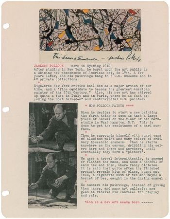 Lot #532 Jackson Pollock: The ultra-rare abstract expressionist: 