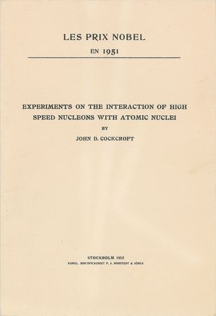 Lot #306 John Cockroft Typed Letter Signed and Booklet - Image 2