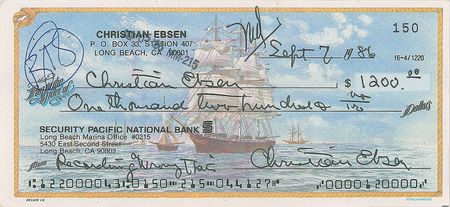 Lot #823 Actors Checks - Image 4