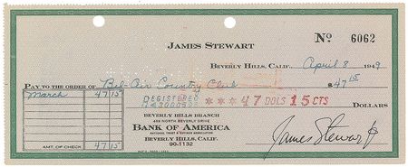 Lot #823 Actors Checks - Image 5