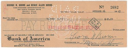 Lot #824 Actors Checks - Image 4