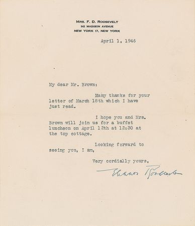 Lot #150 Eleanor Roosevelt - Image 1