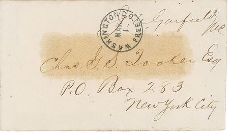 Lot #123 James and Lucretia Garfield Free Franks - Image 2