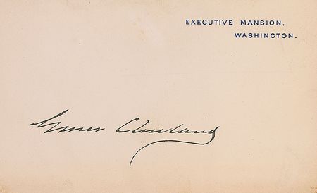 Lot #124 Grover and Rose Cleveland Signatures - Image 2